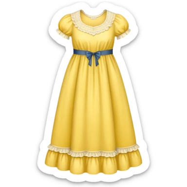 victorian nightgown yellow sticker