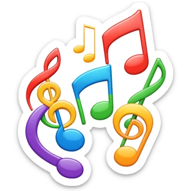 Music not with a black aura around it sticker