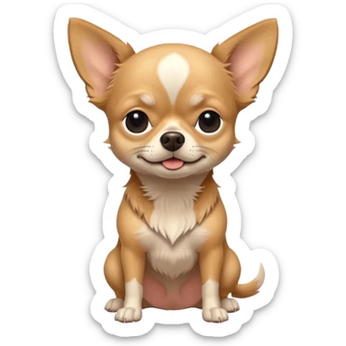 old chihuahua full body sticker