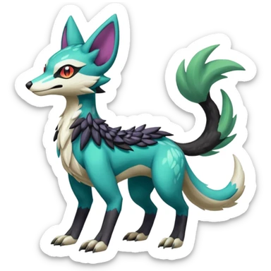 Meloetta-Vernid-Trico-Sergal-Protogen-Primagen-Pokémon-Fakémon-creature sticker