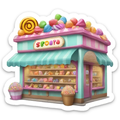 Candy shop sticker