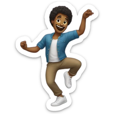 amster who dances sticker