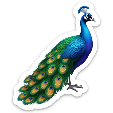 MSNBC peacock logo lying down  sticker