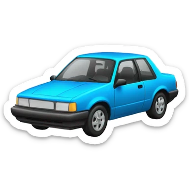 a goofy nerd car sticker