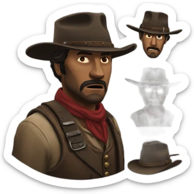 Red dead rédemption sticker