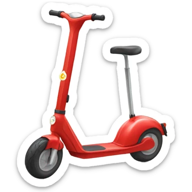 Red scooter sticker