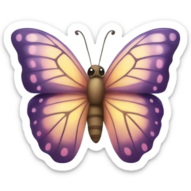 Kawaii butterfly sticker