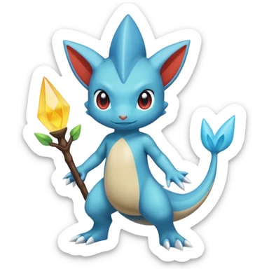 Axew-Amaura-fusion (full body) sticker