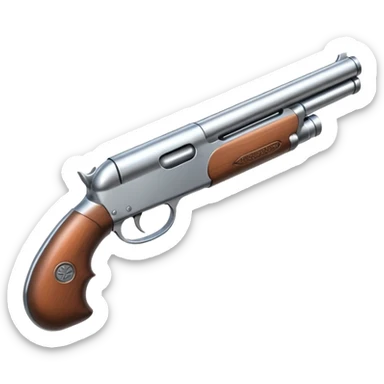 metal shotgun sticker