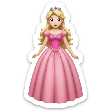 Princess Peach full body  sticker