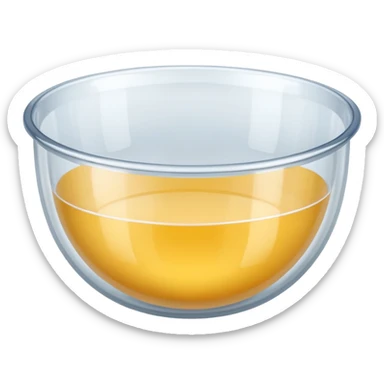 Mixing bowl plastic sticker