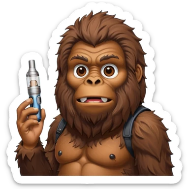ai sasquash with a vape sticker