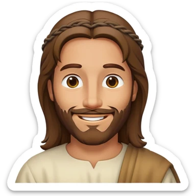 Jesus winking sticker