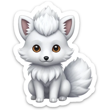 Alolan vulpix (all white) sticker