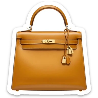 hermes kelly gold color bag sticker