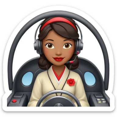 geisha drive the aircraft sticker