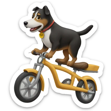 dog ride sticker