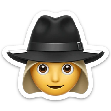 Black hat 🧢 sticker