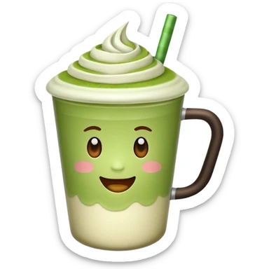 Matcha latte  sticker
