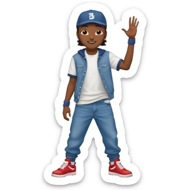 hip hop dancer sticker