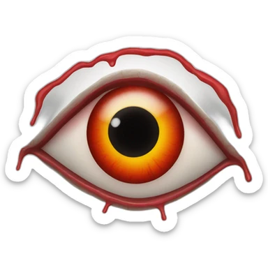 bloodshot eye with veins sticker
