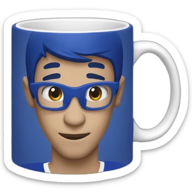 mug in chelsea colours sticker