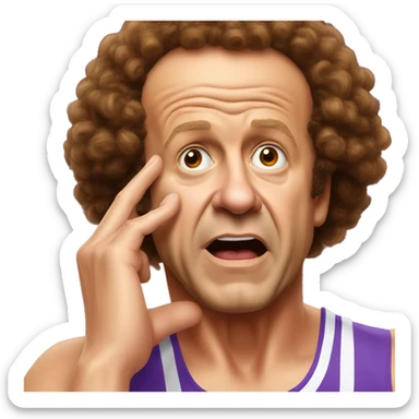 Richard Simmons facepalm sticker
