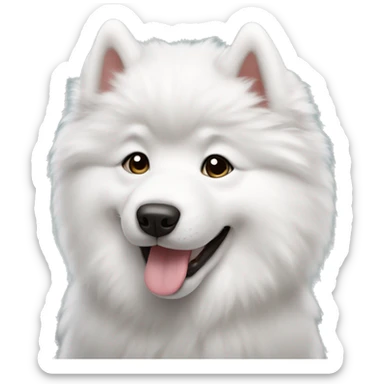 Samoyed pup sticker
