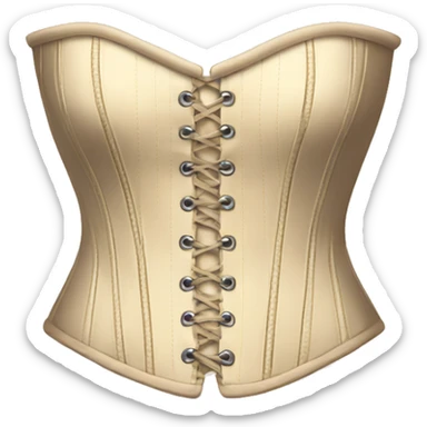 Cream colored corset  sticker