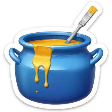 pot of paint sticker