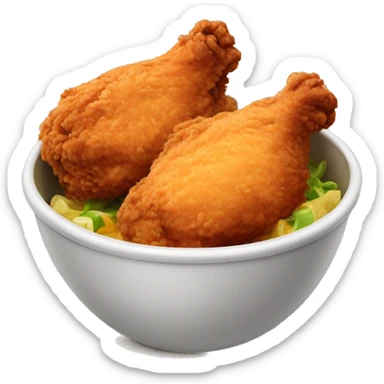 Fried Chicken in a Bowl sticker