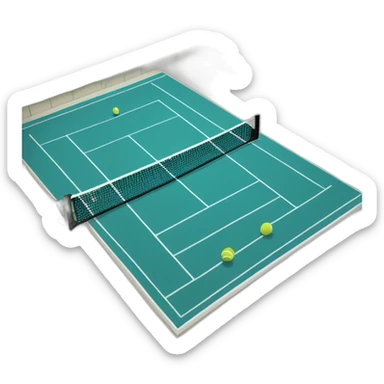 padel tennis court sticker