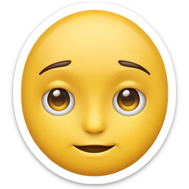 Yellow emoji side eye sticker