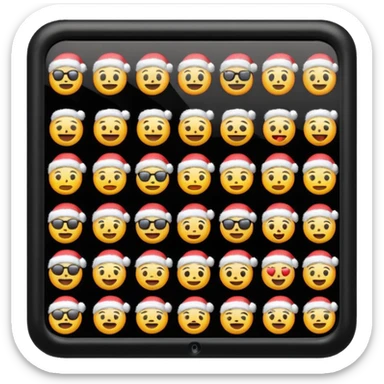 Barna karácsonyi iphone emojik sticker