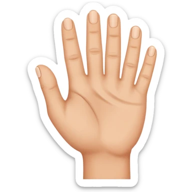 make a hand pinching sticker