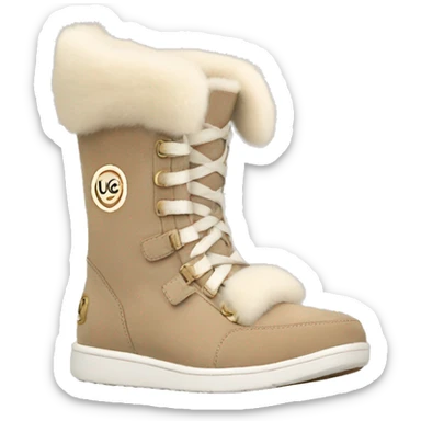 ugg sneakers beige sticker