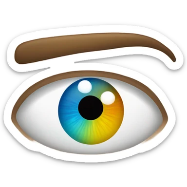 Twitching eye emoji/ tweaking  sticker