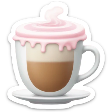 pink coffee  sticker