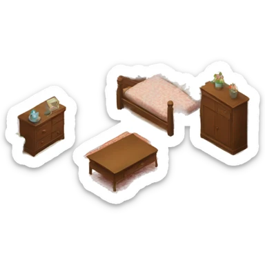 Room in Granny’s house sticker