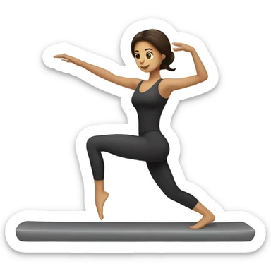 Brunette Pilates sticker