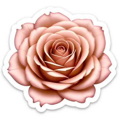 Rose gold rose sticker