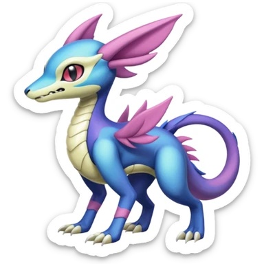 Meloetta-Sergal-Cresselia-Palkia-Stitch-Fakémon-creature-hybrid sticker