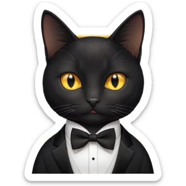 stock investing black and smart cat, with money and "stock charts" sticker