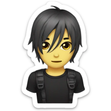 emo hello kityy sticker