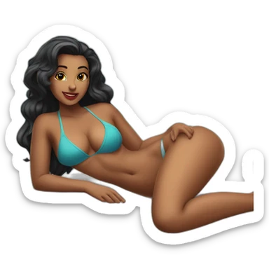 Sexy pose twi’lek (beach body) bed sticker
