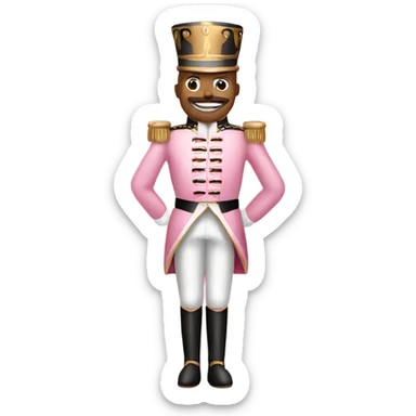 Soft pink nutcracker fullbody sticker