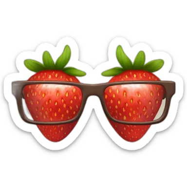 Strawberry glasses like the NANA ones sticker