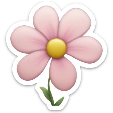 light pink flower with sky in the background  sticker