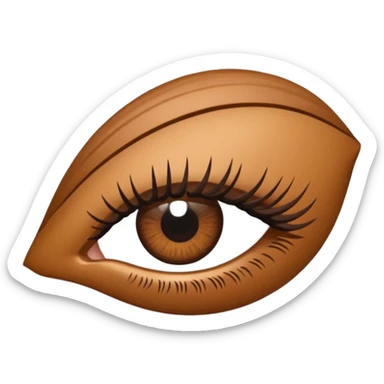 👀 with lashes sticker
