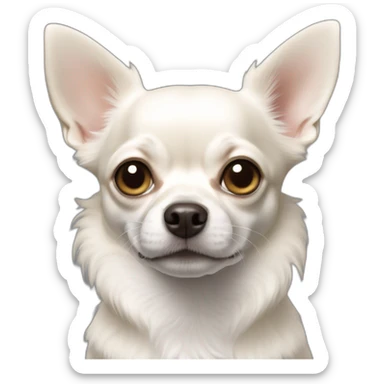 Chihuahua grande blanco  sticker